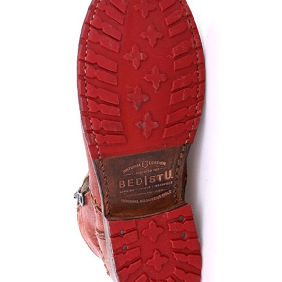 NEW BED/STU Leather Bonnie II Booties in adobe 1225 8t4 - Picture 6 of 10